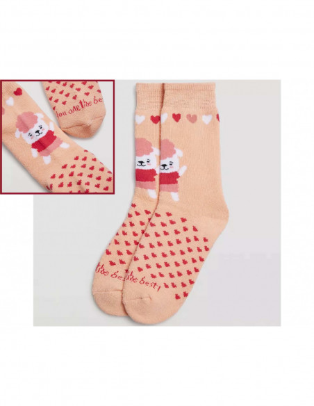 Calcetín juvenil termal rizo You are the best de Ysabel Mora