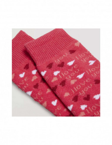 Calcetín juvenil termal rizo Y love you de...