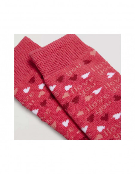 Calcetín juvenil termal rizo Y love you de Ysabel Mora