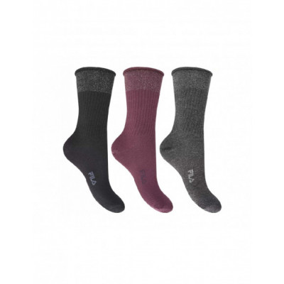 Calcetines punto liso modal mujer GRIS OSCURO