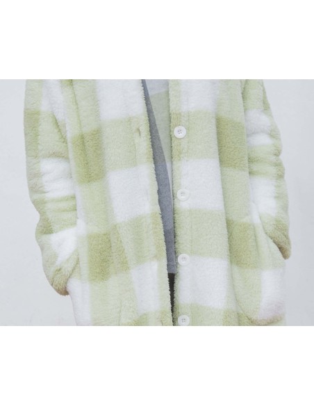 Bata larga mujer sherpa Pistacho 8608 de Muslher