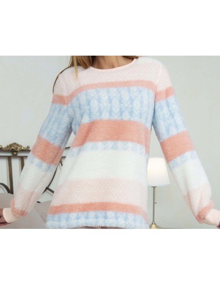 Pijama largo mujer sherpa-polar 6630 de Muslher