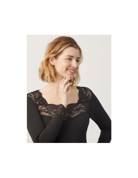 Camiseta térmica lencera manga larga 70005 de Ysabel Mora