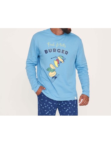 Pijama largo interlock hombre  Burger de Muydemi