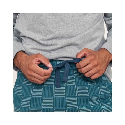 Pijama interlock hombre 573021 de MUYDEMI 2