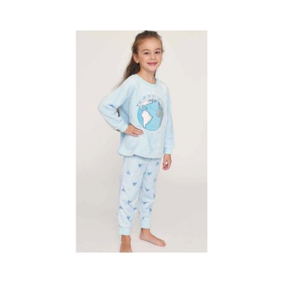 Pijama largo infantil coralina World de Muydemi 2