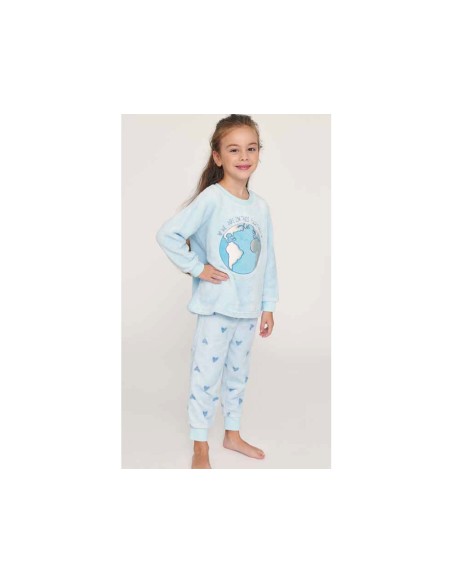 Pijama largo infantil coralina World de Muydemi