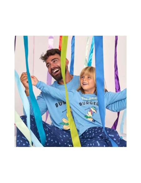 Pijama largo interlock hombre  Burger de Muydemi