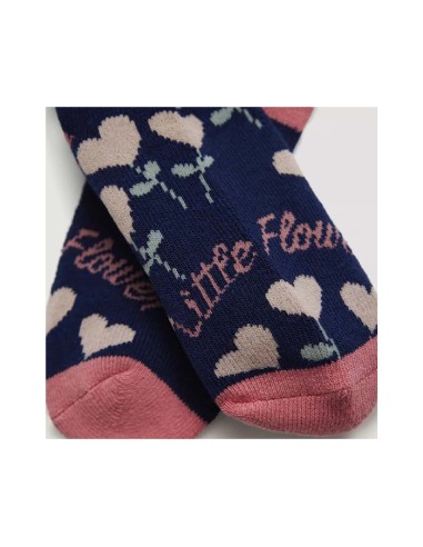 Calcetín juvenil termal rizo Little flower de...