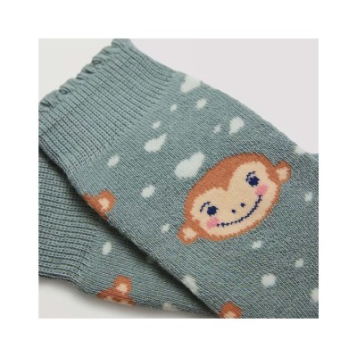Calcetín juvenil termal rizo Monkey de Ysabel Mora 2