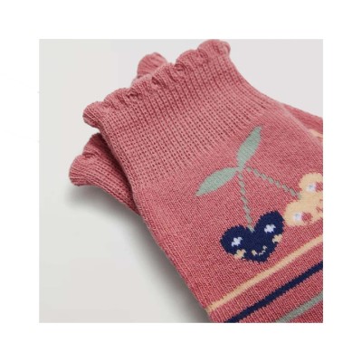 Calcetín juvenil termal rizo Corazones y rayas de Ysabel... 2