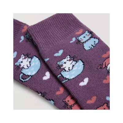 Calcetín juvenil termal rizo antideslizante Gatitos de... 2