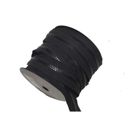 Cremallera continua inyectada malla 5 negra (por metros)