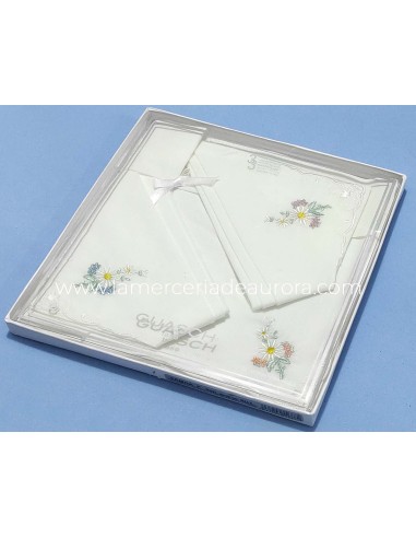 Pañuelos mujer bordados Celia (3 uds) de Guasch