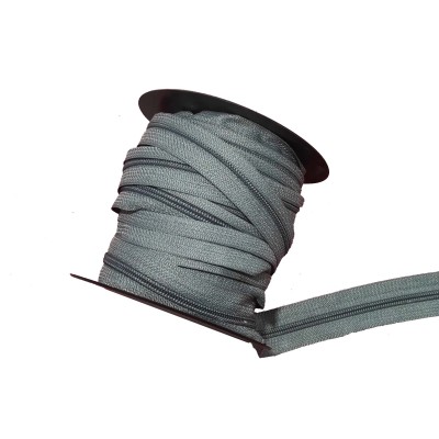 Cremallera continua malla 5 gris