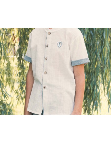 Pijama Comunión niño Romero 49602 de Calamaro - detalle camisa