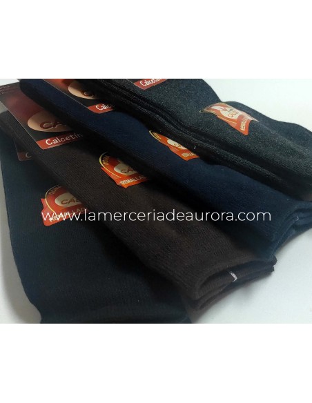 Calcetín caballero algodón cálido 22537 de Ysabel Mora - varios colores