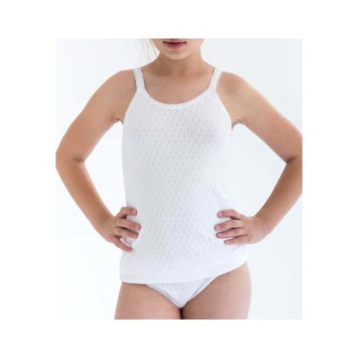 Conjunto interior niña algodón calado 2317 de RAPIFE