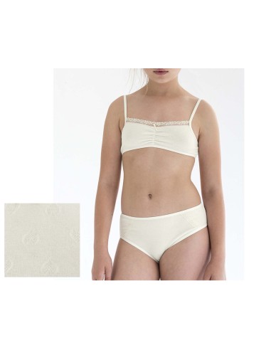 Conjunto top y braguita 2343 de RAPIFE - beige (crudo-marfil)