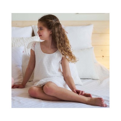 Camison blanco online niña barato
