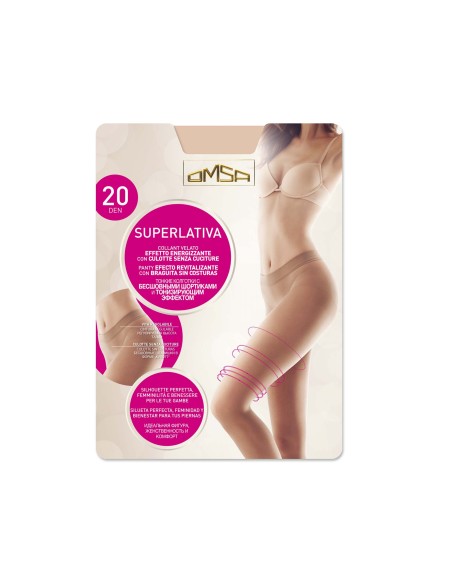 Panty sin costuras Superlativa 20 DEN de Omsa - 2 colores