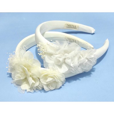 Diadema con tocado floral de Siena 2