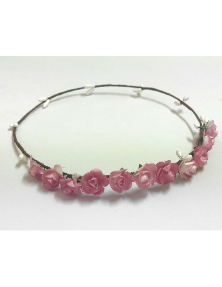 Corona con rosas de SIENA COMPLEMENTOS - ROSA FRANCIA Corona con rosas de SIENA COMPLEMENTOS - ROSA FRANCIA