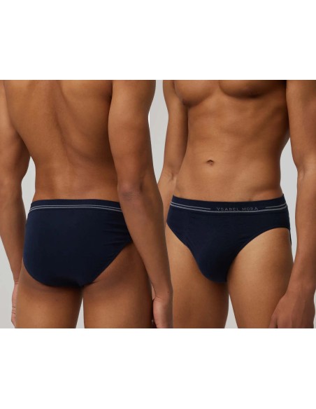 Slip algodón elástico sin costuras 20152 de Ysabel Mora - MARINO Slip algodón elástico sin costuras 20152 de Ysabel Mora - MARINO