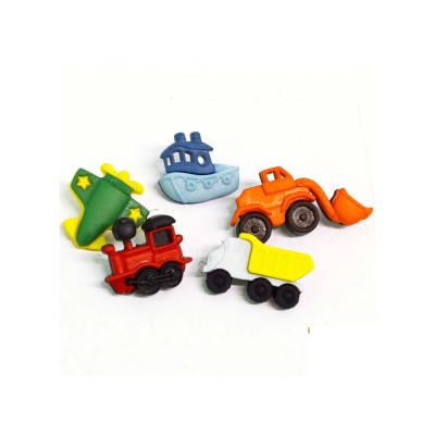 Botones decorativos Things That Go... Zoom (10 piezas) de Dress It Up - 4243 2