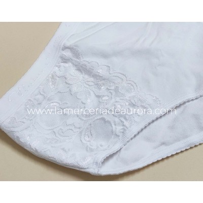 Braga alta algodón, cintura y encaje 211 de Naiara 2