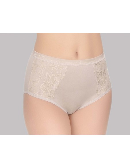 Braga alta algodón, cintura y encaje 211 de Naiara - TIERRA