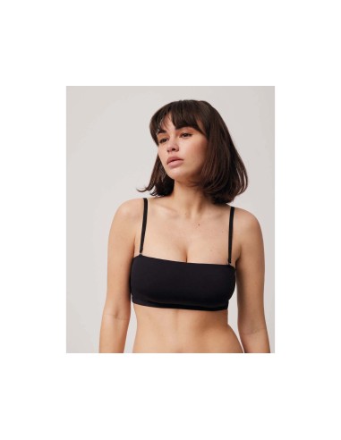 Sujetador bandeau liso relleno extraíble 10110 de Ysabel Mora - NEGRO