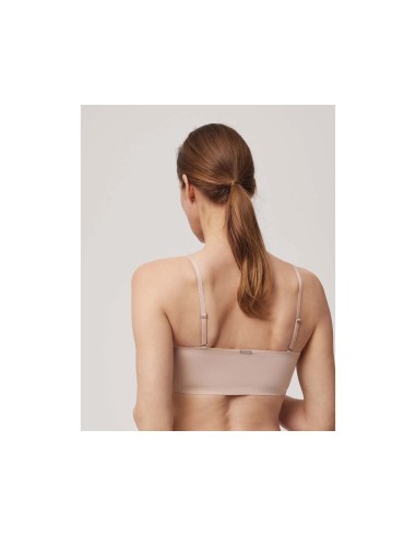 Sujetador bandeau liso relleno extraíble 10110 de Ysabel Mora - NUDE