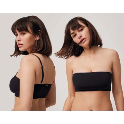 Sujetador bandeau liso relleno extraíble 10110 de Ysabel Mora