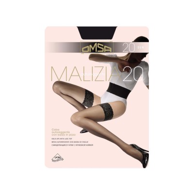 Media con blonda autosostenida Malizia 20 DEN de Omsa