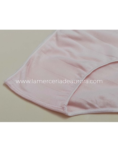 Braga midi listas algodón elástico 208 de Naiara - ROSÉ