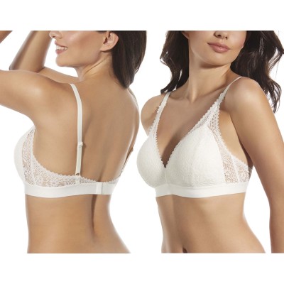 Sujetador bralette Marcela copa B sin aros con relleno de Selene - ROSÉ 2