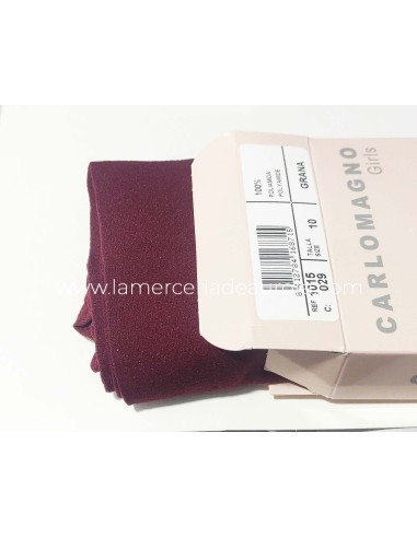 Panty liso espuma 40 den MAGNOLIA de CARLOMAGNO - GRANATE