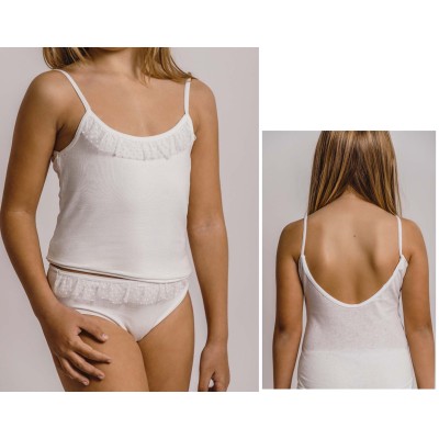 Conjunto Comunión niña Tul (espalda baja) de Calamaro