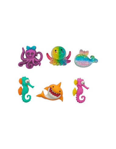 Botones decorativos Creatures of the sea (6 piezas) de Dress It Up