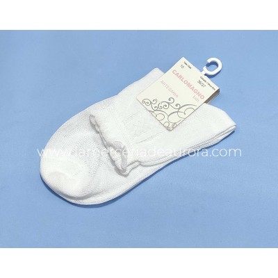 Calcetín ceremonia niña calado cenefa 29/15 de Carlomagno 2
