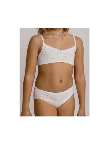 Conjunto Comunión niña top+braguita Ondas de Calamaro