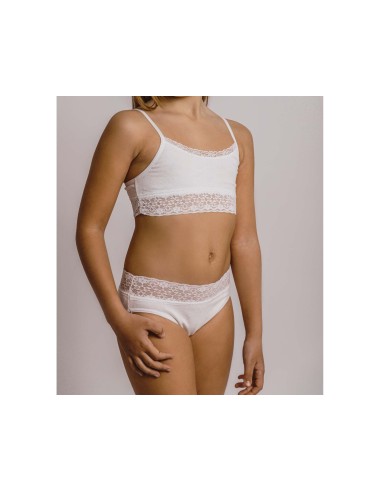 Conjunto Comunión niña top+braguita Uvas de...