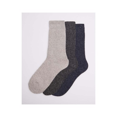 Calcetín mujer angora 12346 de Ysabel Mora - GRIS CLARO, GRIS OSCURO y AZUL MARINO