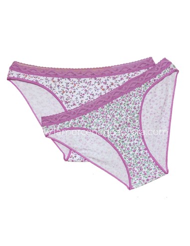 Bikini bajo fantasía con puntilla (2 uds) 246 de Naiara