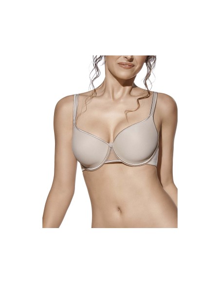 Sujetador Sara copa D con aros y relleno de Selene - TIERRA (piel) Sujetador Sara copa D con aros y relleno de Selene - TIERRA (piel)