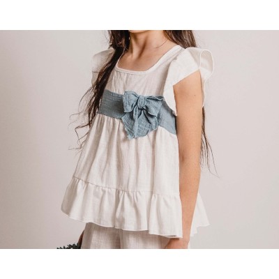 Pijama Comunión niña Aqua de Calamaro 2