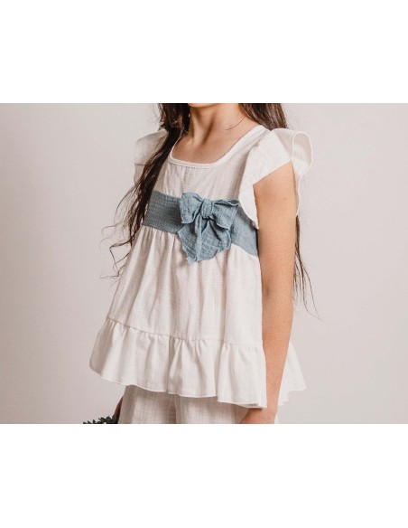 Pijama Comunión niña Aqua de Calamaro