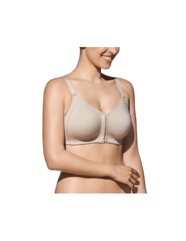 Sujetador Marta copa B apertura delantera sin aros ni relleno de Selene - TIERRA