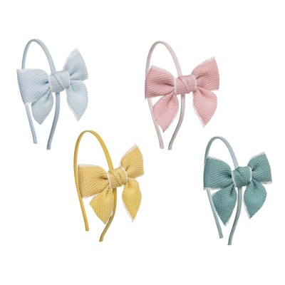 Diadema lazo piqué de Siena complementos